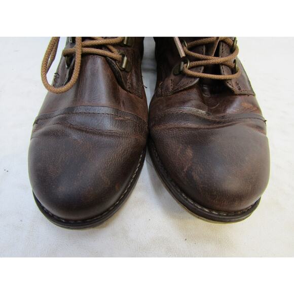 Josef Seibel Womens Size 40 EUR Brown Leather Lace Up Ankle Boots Booties - Picture 6 of 11